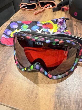 Casco y gafas de esquí Roxy junior chica talla 54