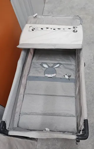 Cuna de viaje colecho + cambiador + colchón