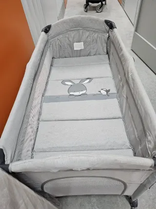 Cuna de viaje colecho + cambiador + colchón