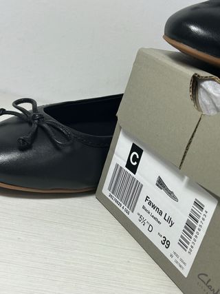 Bailarinas negras Clarks 39