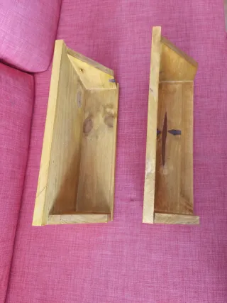 Juego 2 Mesitas Flotantes Madera