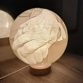 Lámpara (litofanía) con Foto personalizada