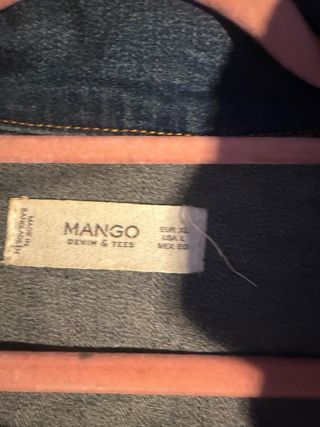 Cazadora tejana Mango Talla XL