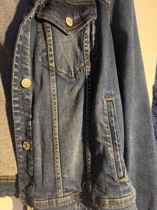 Cazadora tejana Mango Talla XL