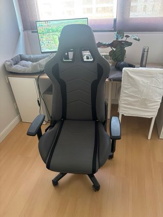 Silla Gaming Gris y Negra