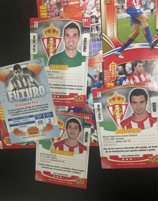 11 Cartas Fútbol Megacrack Sporting 2010 -9-11