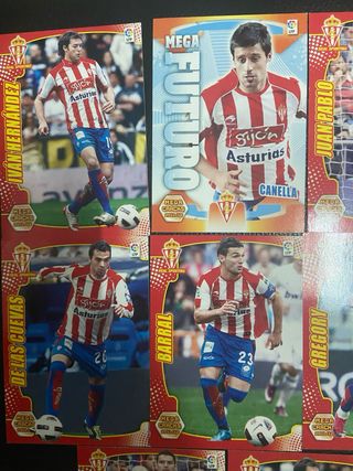 11 Cartas Fútbol Megacrack Sporting 2010 -9-11