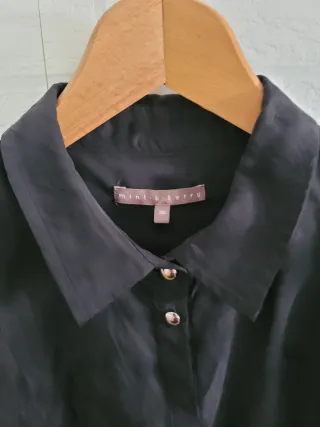 Vestido midi negro mint & berry