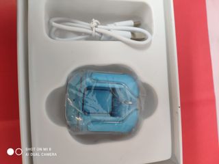 Cuffie Bluetooth Trasparenti Azzurre