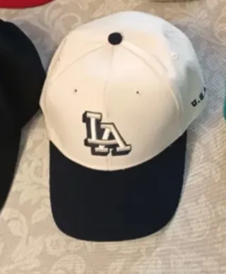 Gorra LA USA Blanca y Azul
