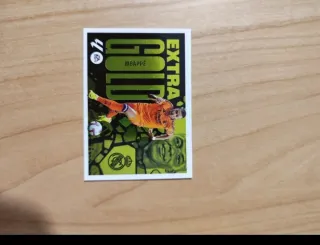 Cromo Extra Gold Lamine Yamal y de Mbappe