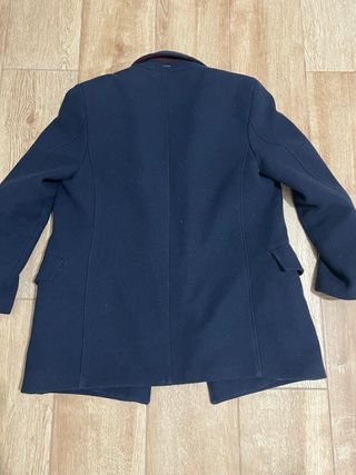 Abrigo de paño azul hombre