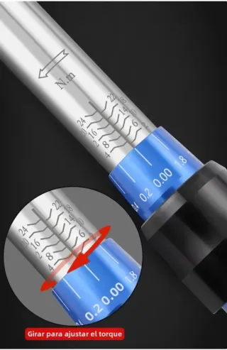 Llave dinamométrica con puntas