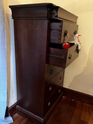 Sinfonier antiguo madera 5 cajones