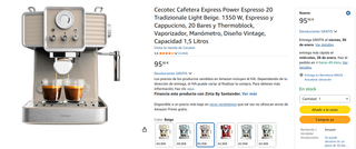 Cecotec Cafelizzia 790 Tradizionale Cafetera