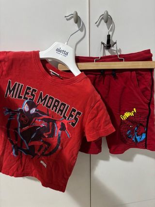 Set Spiderman Miles Morales tg. 4/5 anni