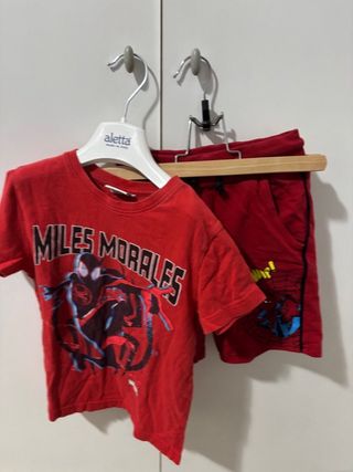 Set Spiderman Miles Morales tg. 4/5 anni