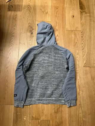 Giacca Adidas grigia con cappuccio