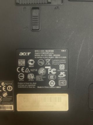 Acer Aspire 5738DZG Portátil