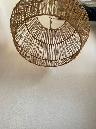 Tulipa lámpara yute beige/marrón