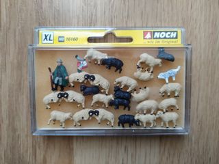 NOCH H0 Conjunto de pastores y ovejas, 26 figuras