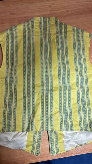 Chaleco fallero abierto amarillo