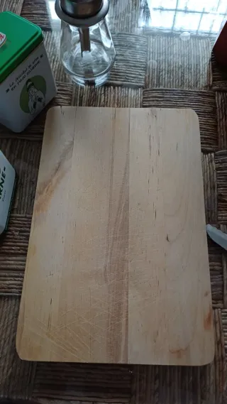 Lote Cocina: Cafetera, Cuchillos, tabla madera etc