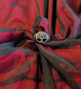 Anello Acciaio Albero della Vita Argento