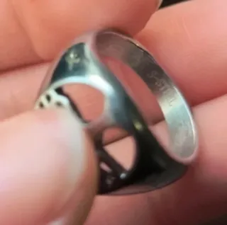 Anello Acciaio Albero della Vita Argento