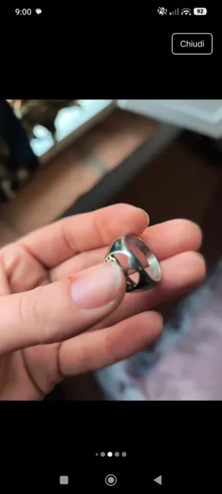 Anello Acciaio Albero della Vita Argento