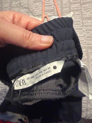 Pantalón Zara Azul Talla XXL
