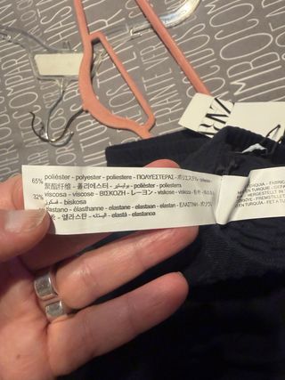 Pantalón Zara Azul Talla XXL