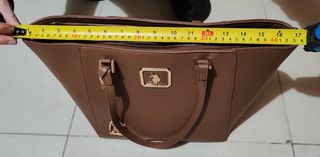 Bolso Polo Assn. Marrón Dorado Nuevo