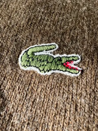 Jersey Lacoste Vintage Marrón Talla XXL