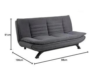 Sofá Cama Gris Tela NUEVO