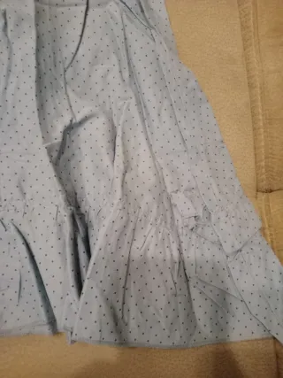 Canottiera bambina pois con volant