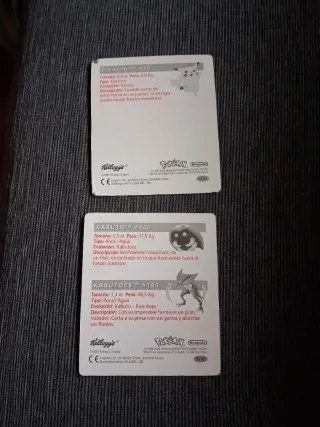 Cromos Kelloggs Pokemon