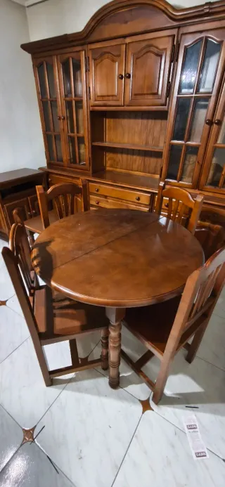 Conjunto Salón Madera Cerezo | Armario