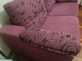 Sofá Cama Morado Tela