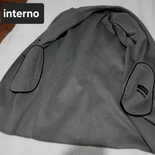 Cappotto Zara Man L Lana Grigio