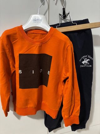 Completo sportivo bimbo taglia 5 anni