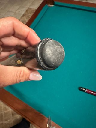 Palos de billar y soporte