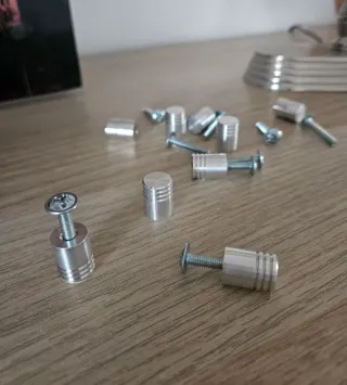 9 Tiradores Ikea Acero Inoxidable