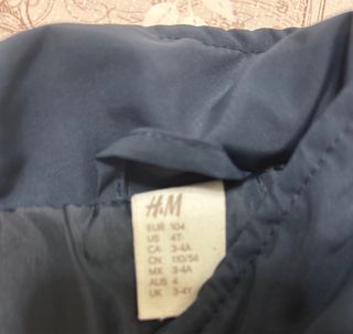 Giubbotto trapuntato bimbo 4 anni