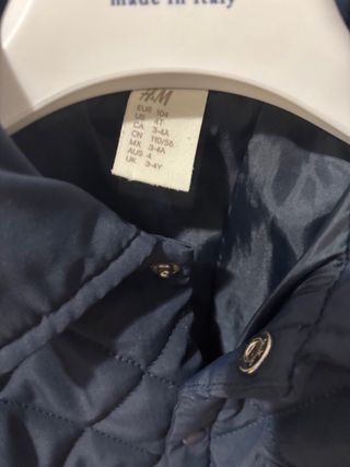 Giubbotto trapuntato bimbo 4 anni