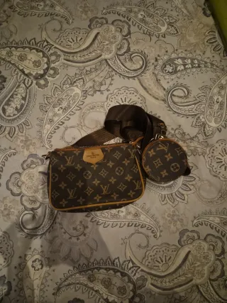 Bolso vtn Monogram Marrón y Beige