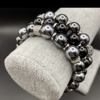 Pulsera Hematita Gris