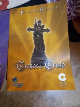 17 Carteles y libros cofrades más cuadro del Carme