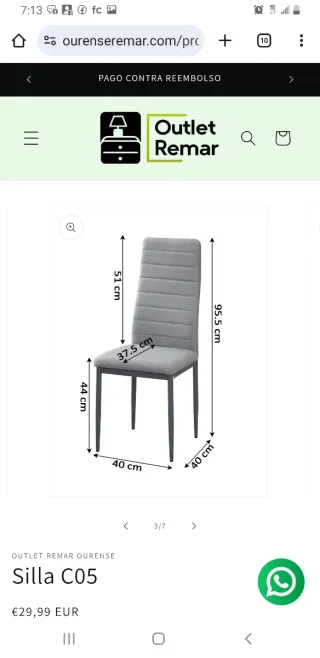 Sillas C05 Outlet Remar Ourense