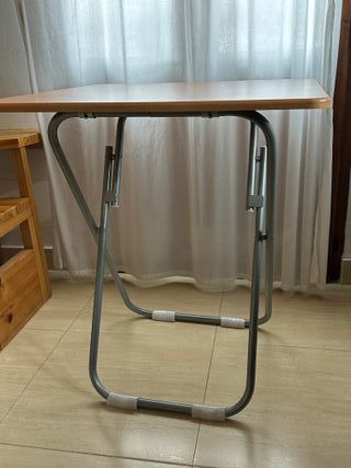Mesa plegable madera 60x60x70 cm Como nuevo
